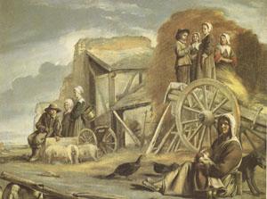 Louis Le Nain The Cart or the Return from Haymaking (mk05) oil painting picture